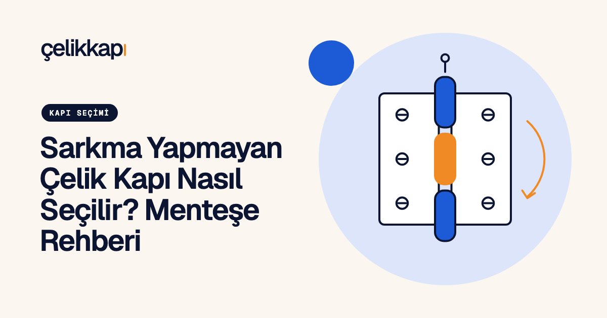 Sarkma Yapmayan Çelik Kapı Nasıl Seçilir? Menteşe Rehberi